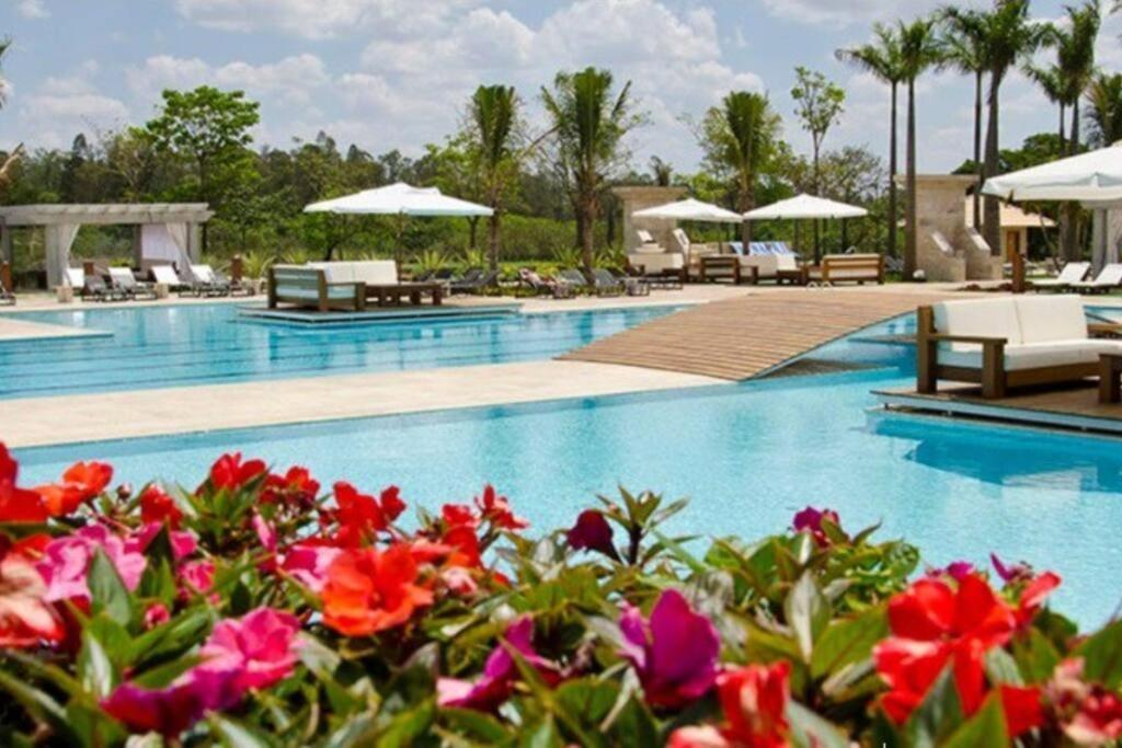 Resort&Lazer Piscinas, Beach Tenis, Bike, Golfe, Pesca, Ar, Wifi Fibra, Tv A Cabo E Lareira Águas de Santa Barbara Exterior foto